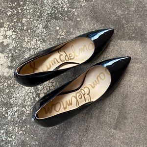 Sam Edelman Danna Black Patent Pointed Toe Heel Size 10.5